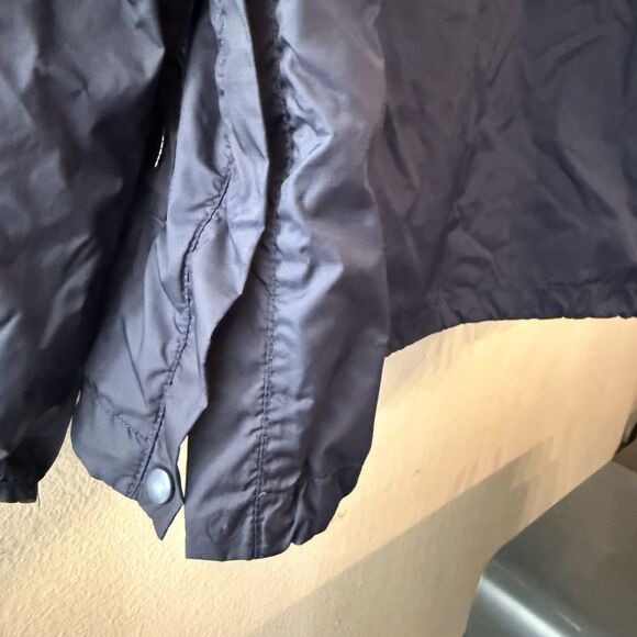 Vintage Stussy Windbreaker Navy Pullover Size Large Unisex Pockets Fall Winter - Picture 4 of 8